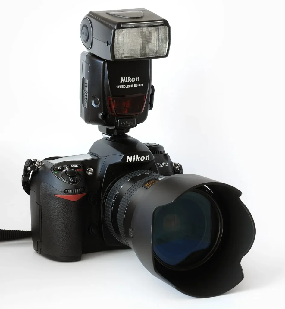 A camera used to record training content for online fitness communities and forums.